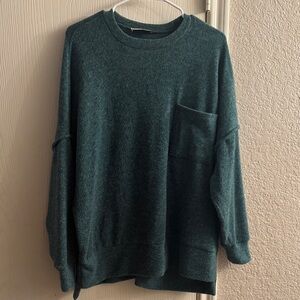 Zenana Outfitters Luxe Hacci Crew Neck Sweater